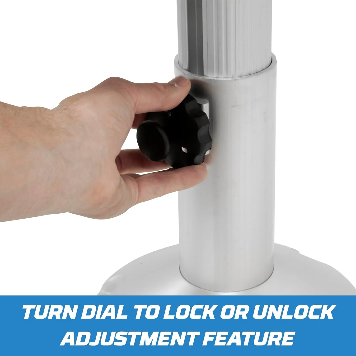 Wise 8WP21-18S Boat Seat Pedestal, Adjustable Height from 12" to 18", with Standard Seat Mount