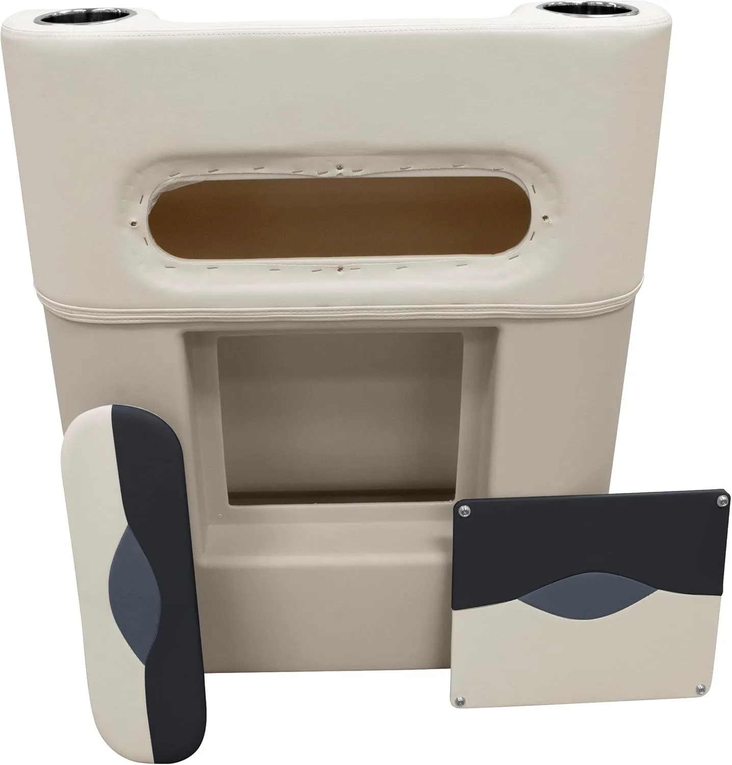 Wise BM1158 Premier Series Pontoon Helm Steering Console Platinum / Spectra Navy / Cobalt