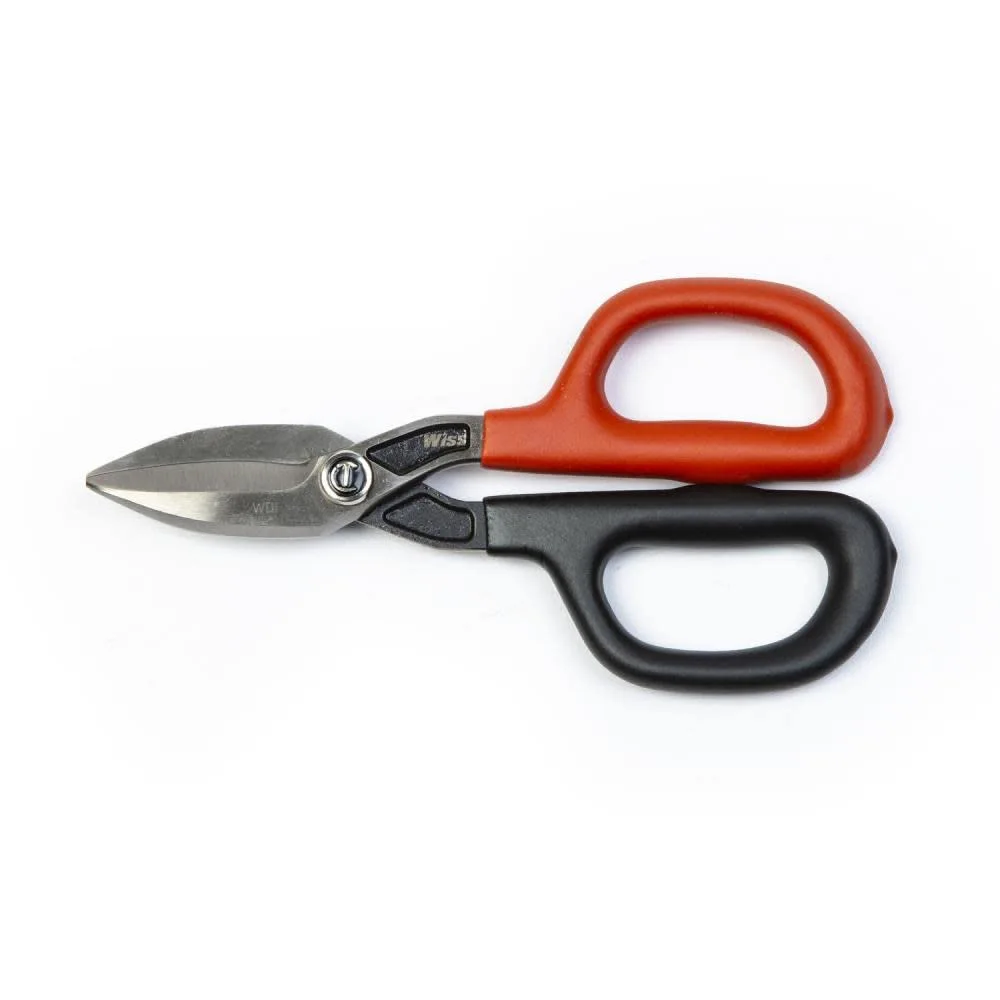 Crescent Wiss 7" Straight Pattern Tinner Snips - Tin Snips for HVAC & Sheet Metal Cutting - With Drop-Forged Steel Blades