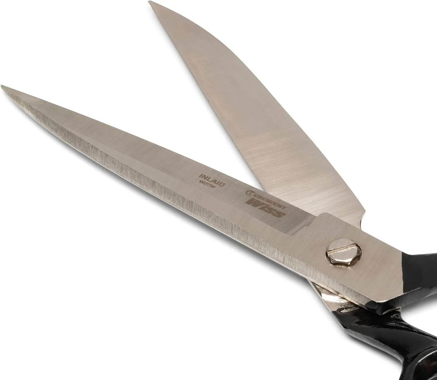 Crescent Wiss 12" Wide Blade Bent Handle Industrial Shears - Professional Heavy Duty Utility Scissors Tool for Sewing Fabric