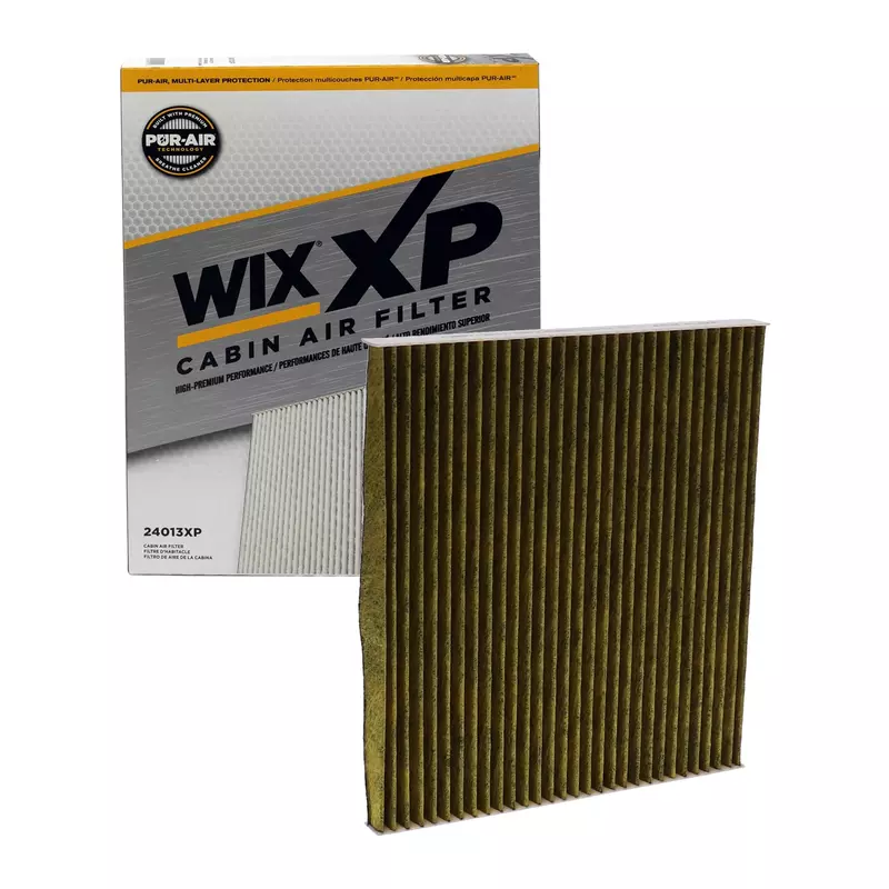 WIX 24013XP WIX XP Cabin Air Filter Replacement, Triple-Layer Protection with Activated Carbon & Advanced Airflow Media Compatible With Various GM (08-17), Hyundai, Kia (10-19)