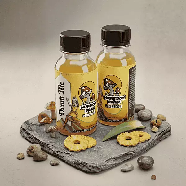Wonderland Mushroom Drink 2 Pack (Pineapple) 1200 milligrams