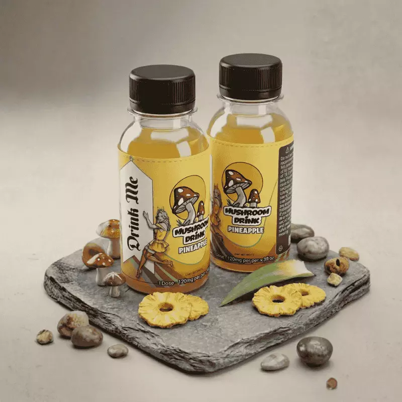 Wonderland Mushroom Drink 2 Pack (Pineapple) 1200 milligrams