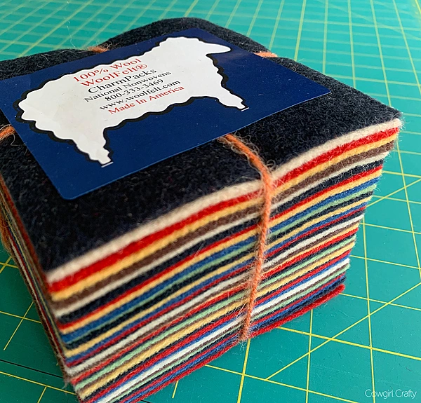 100% Wool Felt Homespun Charm Pack