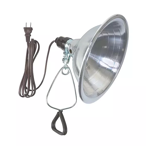 Woods Clamp Lamp Light with Aluminum Reflector; 150W; UL Listed; 6- Foot Cord 8.5 Inch