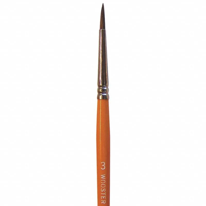 #3 Wooster F1628 Artist Brush Camel Hair Watercolor Pointed Artist Paint Brush