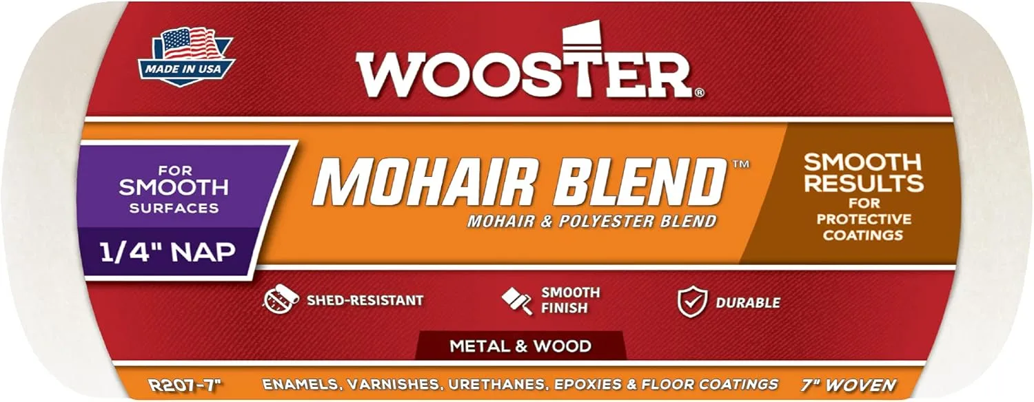 Wooster Mohair Blend Roller Cover 1/4-Inch Nap