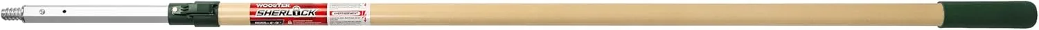 Wooster Sherlock Extension Pole SR055, Adjustable 4–8 ft, Beige/Green