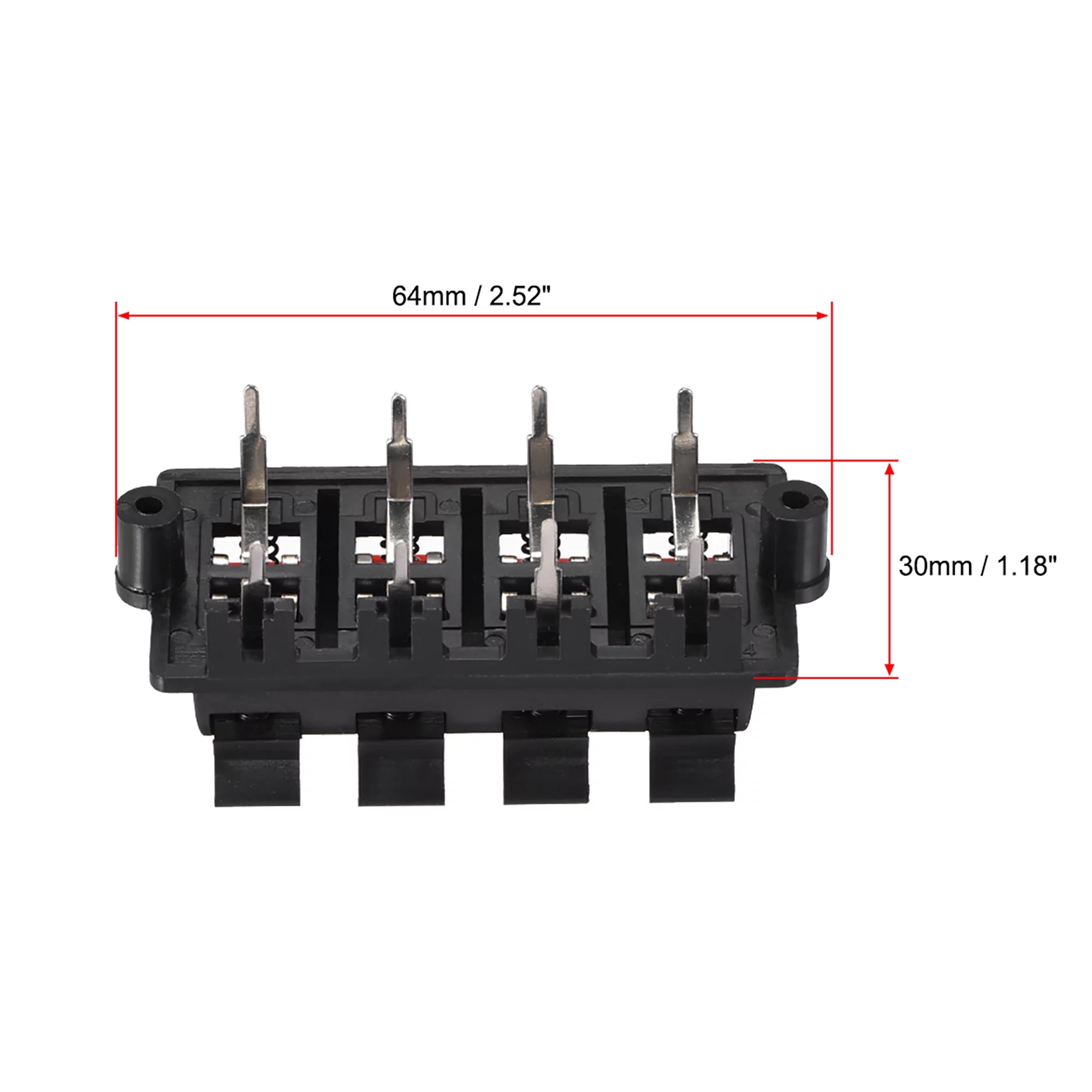 8 Way Spring Speaker - Receiver Terminal Block 8 Way Spring Speaker - Receiver Terminal Block
