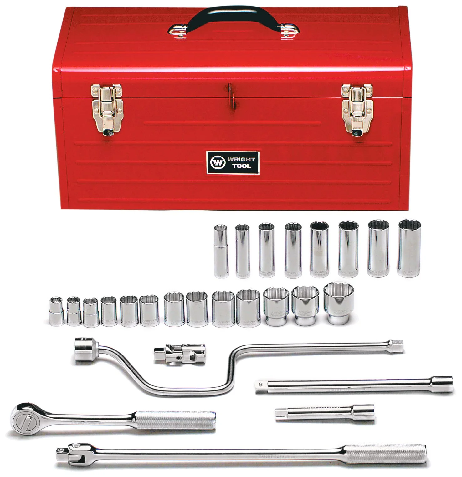Wright Tool 1/2in Drive 27-Piece 12-Point Socket Set - Model 427
