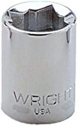 Wright Tool 3/8" Drive 8-Point Standard Double Square Socket