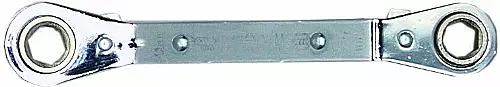 Wright Tool 9434 6 Point Offset Reversible Ratcheting Box Wrench, 11mm x 12mm