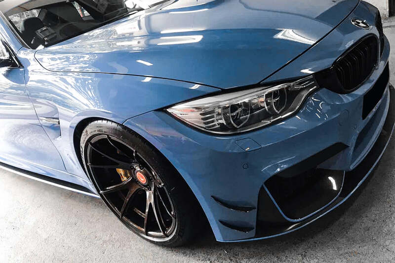 BMW M3/M4 BKSS Style Carbon Fiber Front Canards (2014–2020)