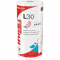 Wypall L30 General-Purpose Wipers - 11" x 10.40" - 70 Sheets/Roll - White - Perforated, Light Duty, Wet Strength, Soft