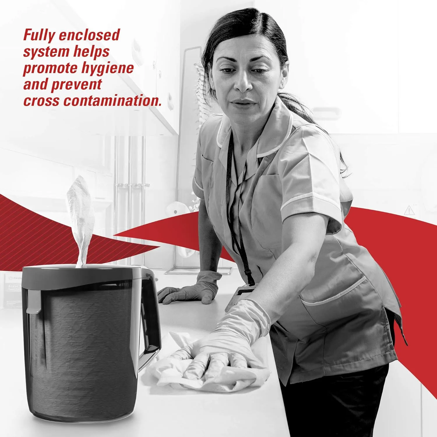 WypAll® Reach™ Towel System Dispenser (53688), Optional Mounting Bracket Included, Use with WypAll® Reach™ Towel 53734, 1 Dispenser/Case