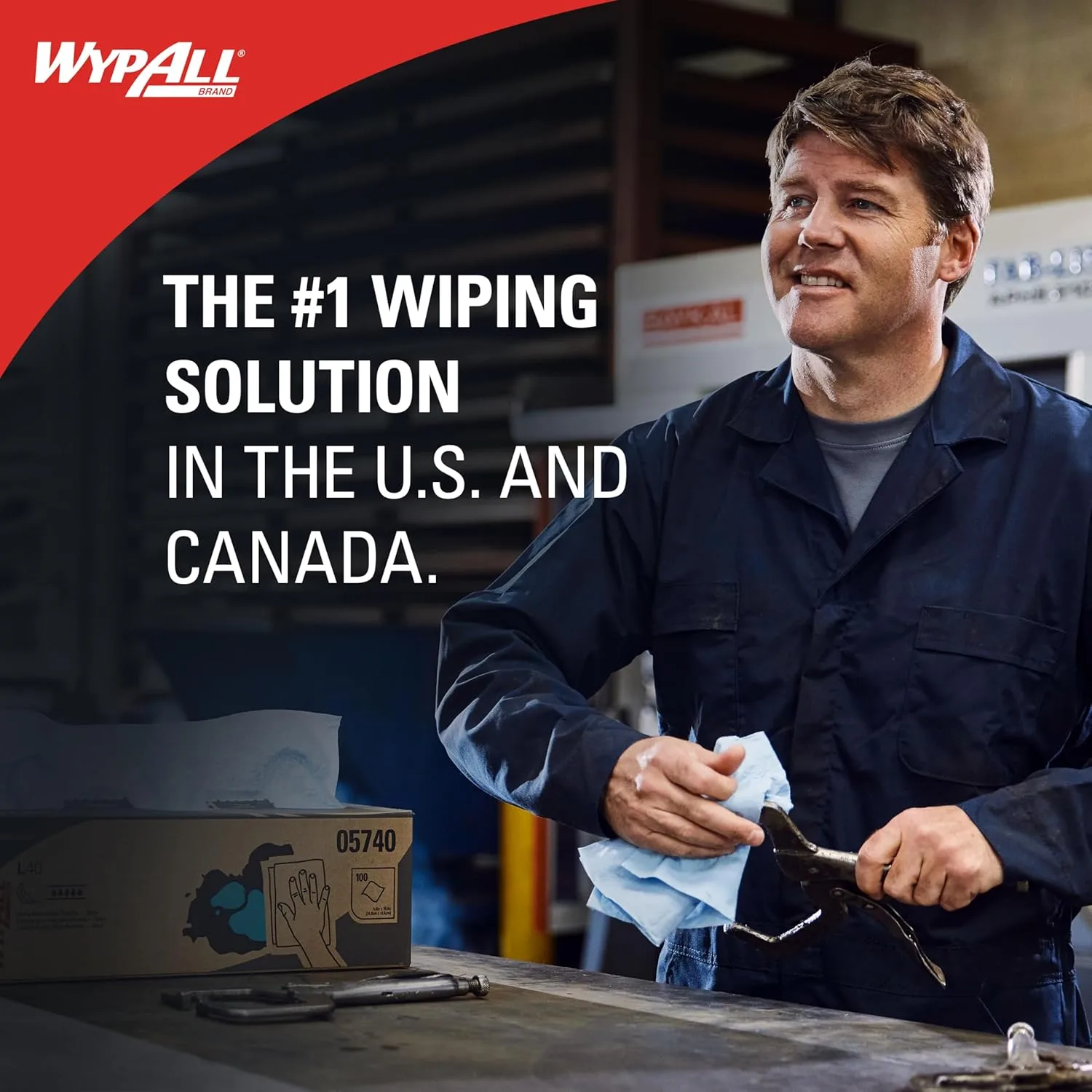 WypAll PowerClean X80 Cloths Heavy Duty Wipes, Jumbo Roll