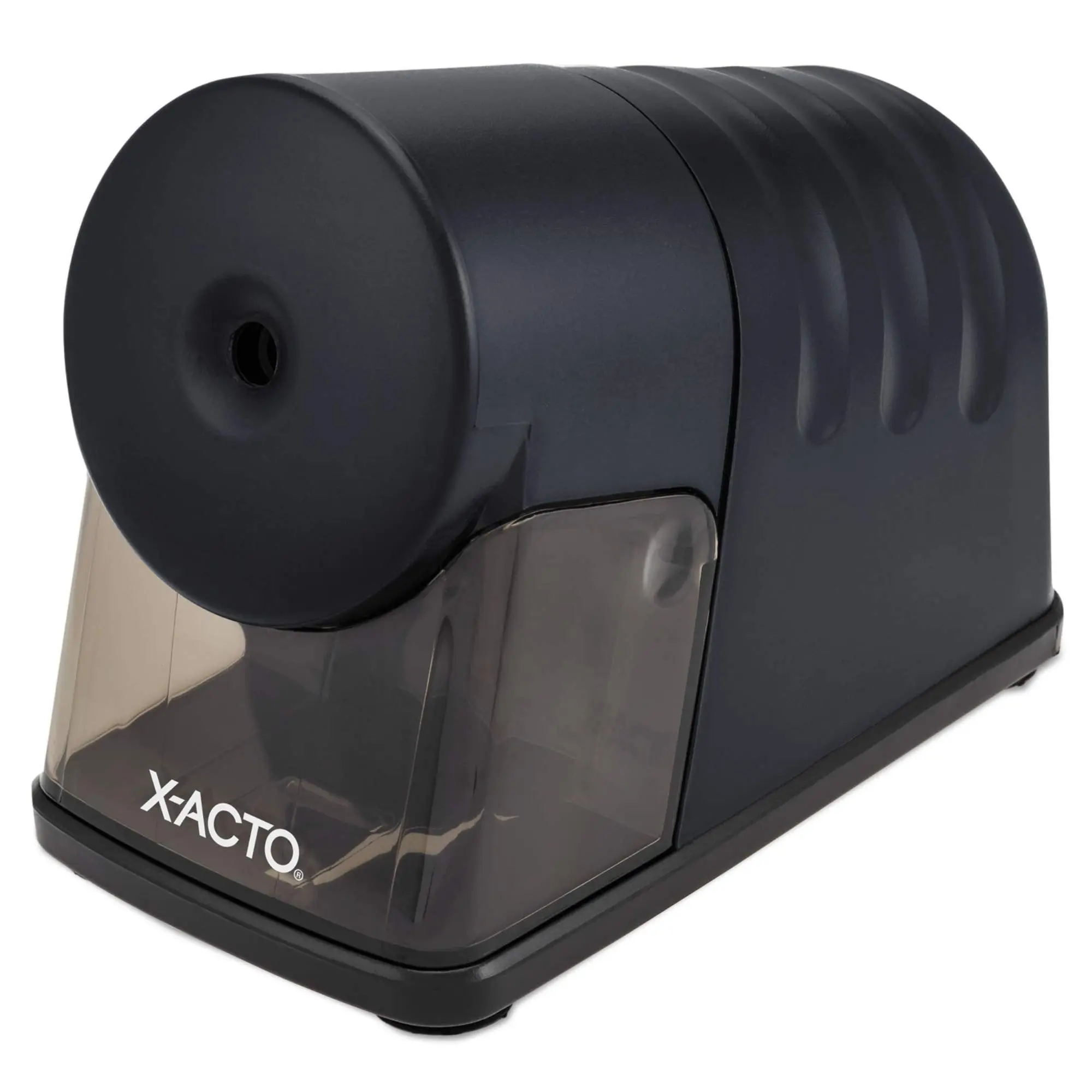 X-Acto 2012688 Model 1799 Powerhouse Heavy-Duty Electric Pencil Sharpener, Black, Quiet Operation, Hardened Helical Cutter for Maximum Precision and Durability, Suction Cup Feet for Safety