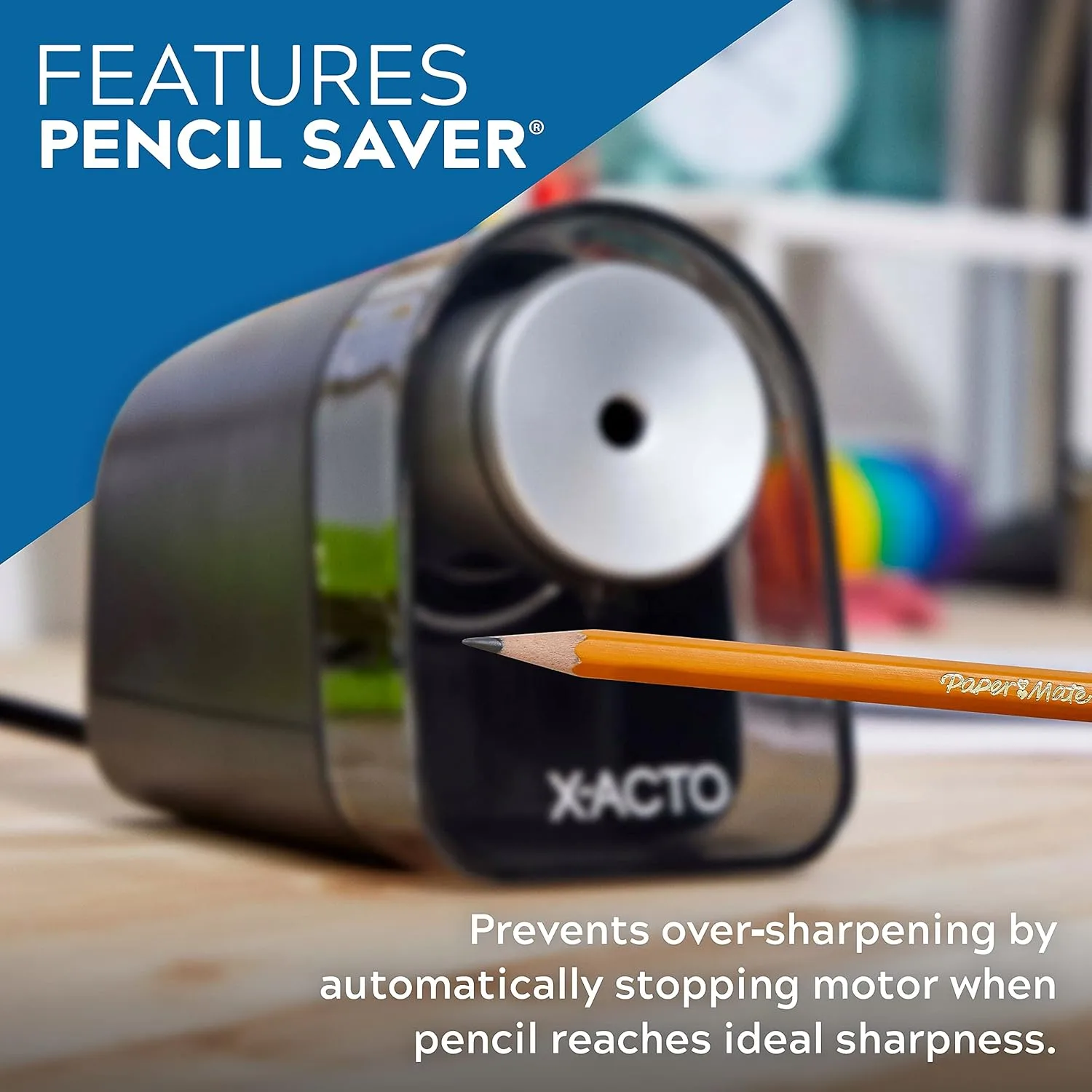 X-ACTO XLR Electric Pencil Sharpener, Black
