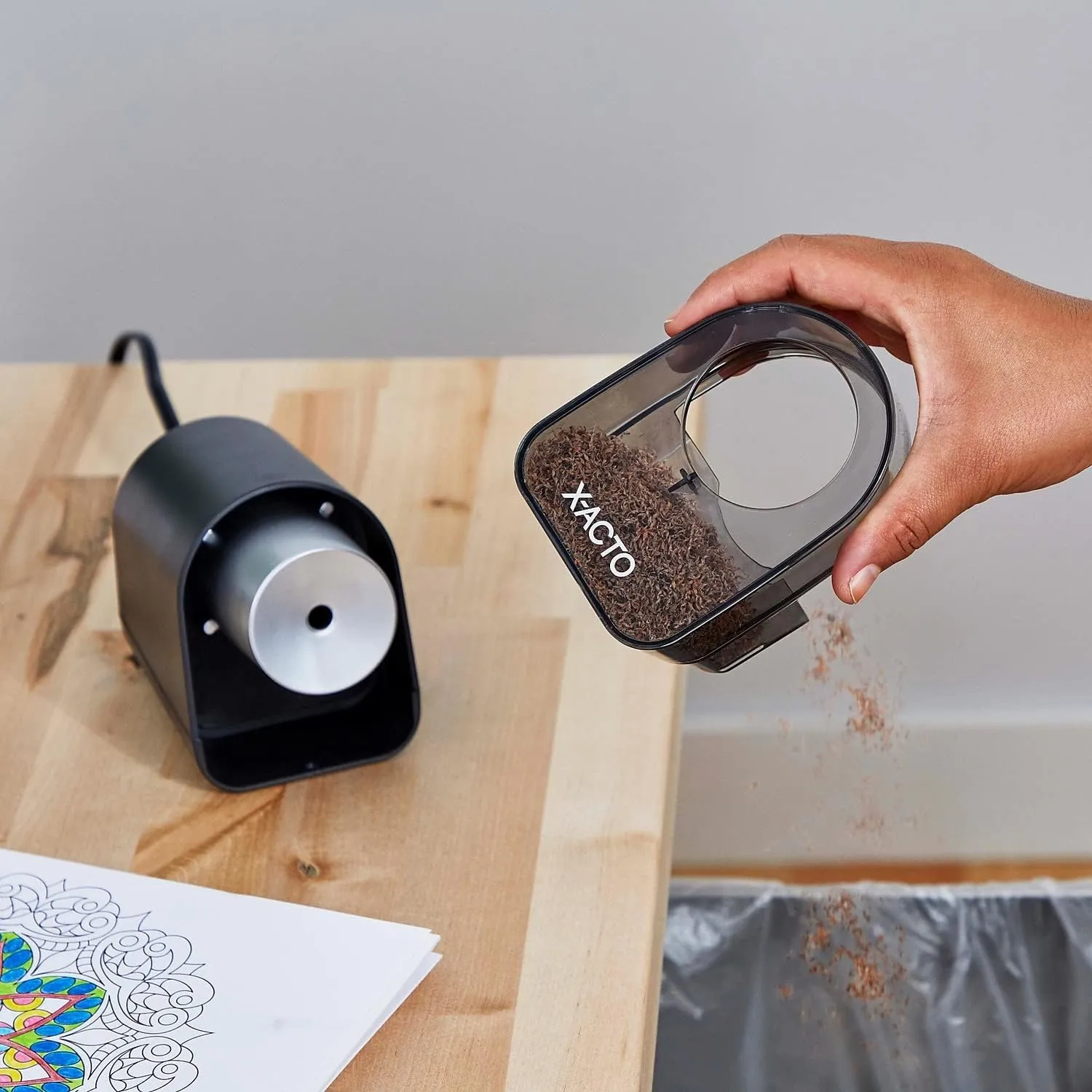 X-ACTO XLR Electric Pencil Sharpener, Black