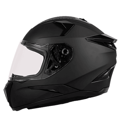 STEELBIRD SBH-35 ROBOT 2.0 GLOSSY BLACK C/V (L) WITH EXTRA SILVER VISOR