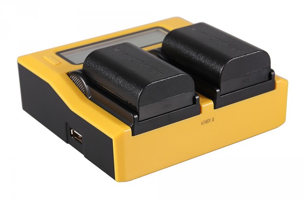 PATONA Dual LCD USB Charger for Canon LPE6 LP-E6
