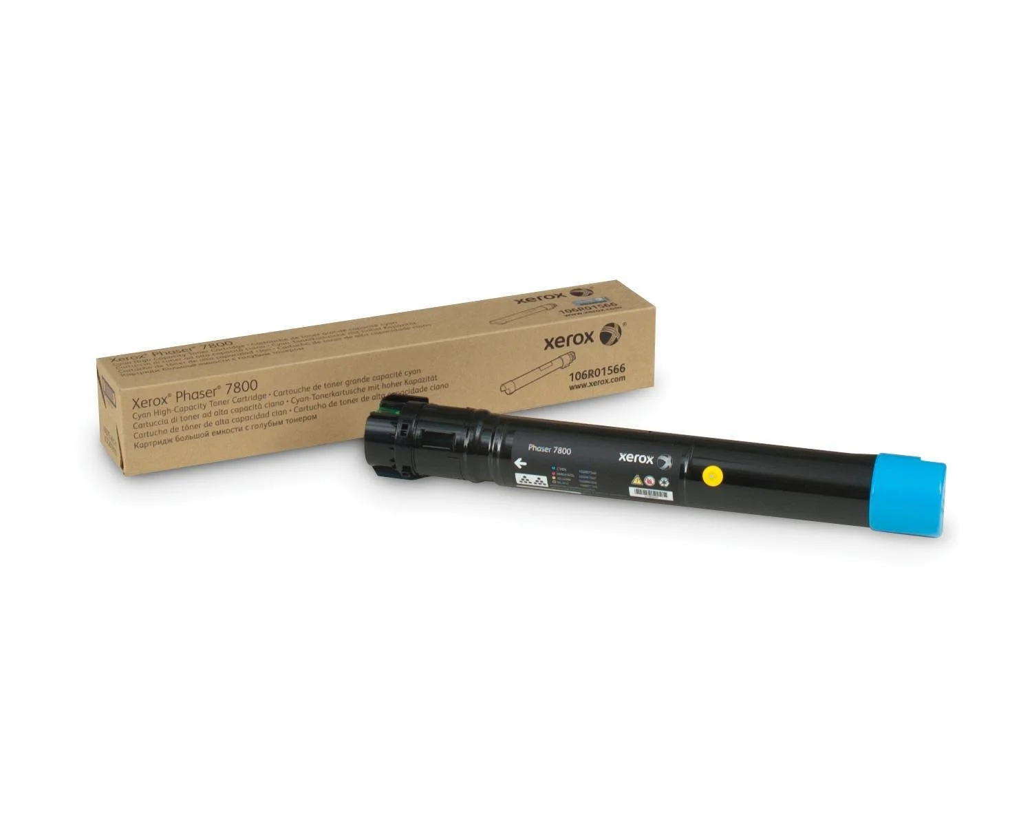 Xerox 106R01566 High-Yield Cyan Toner Cartridge - 17,200 Page Yield