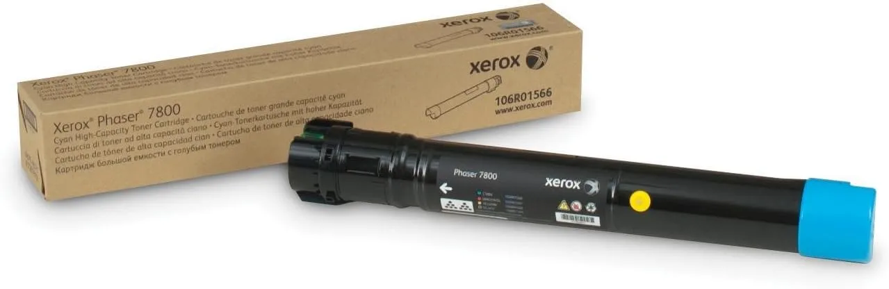 Xerox 106R01566 High-Yield Cyan Toner Cartridge - 17,200 Page Yield