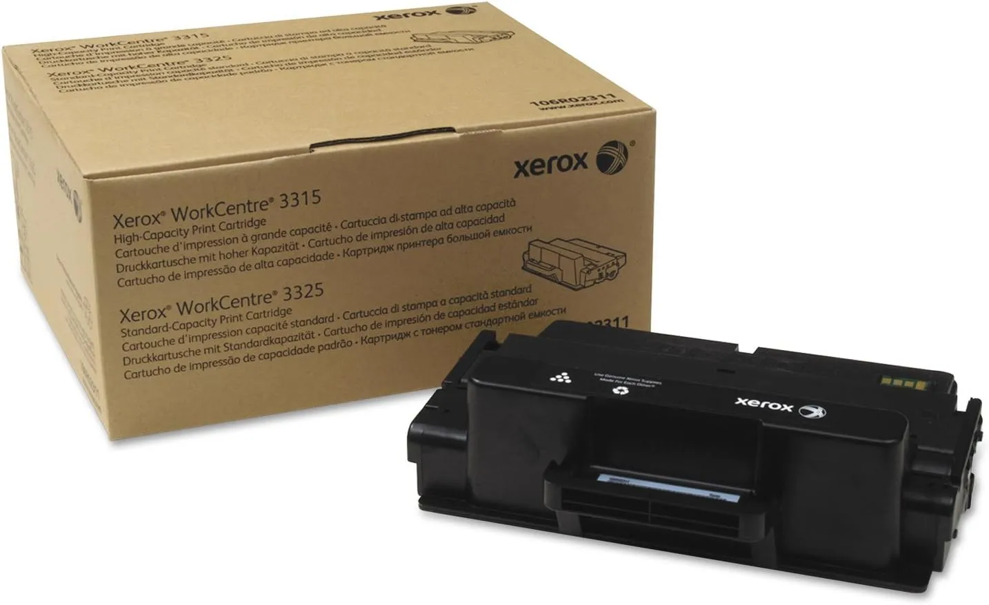 Xerox 3315/3325 Black High-Yield Toner Cartridge, 106R02311