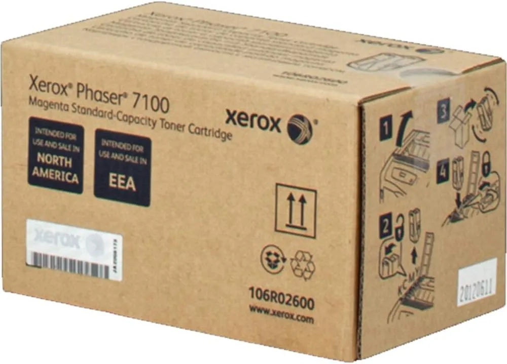 Xerox 106R02600 Toner Cartridge, Magenta - in Retail Packaging