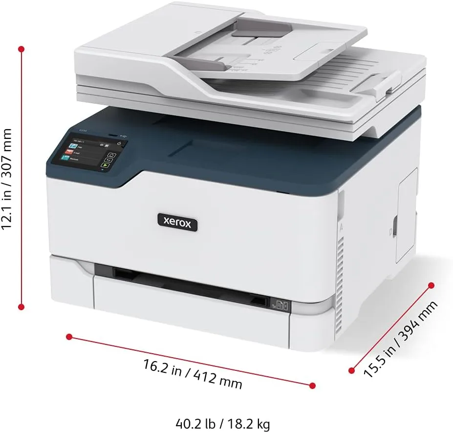 Xerox C235DNI Color All-In-One, Laser, Wireless, ADF, Letter, Print, Scan, Copy, Fax, Energy Star Certified