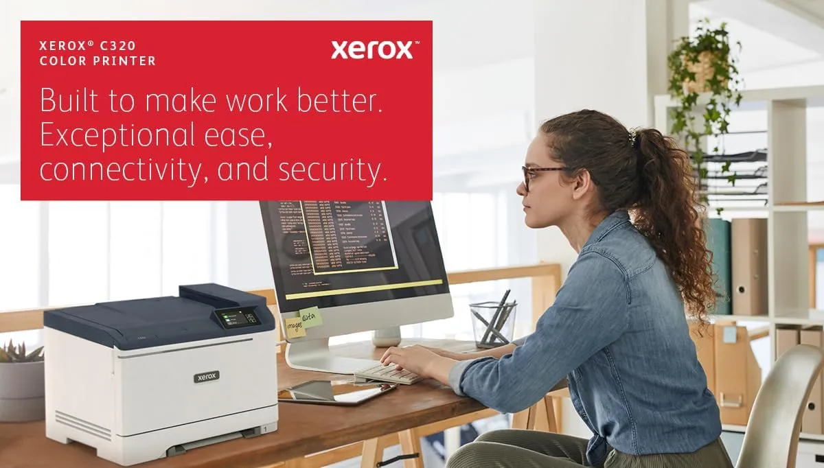 Xerox C320 Color Printer - Laser, up to 35 PPM, Duplex, WiFi