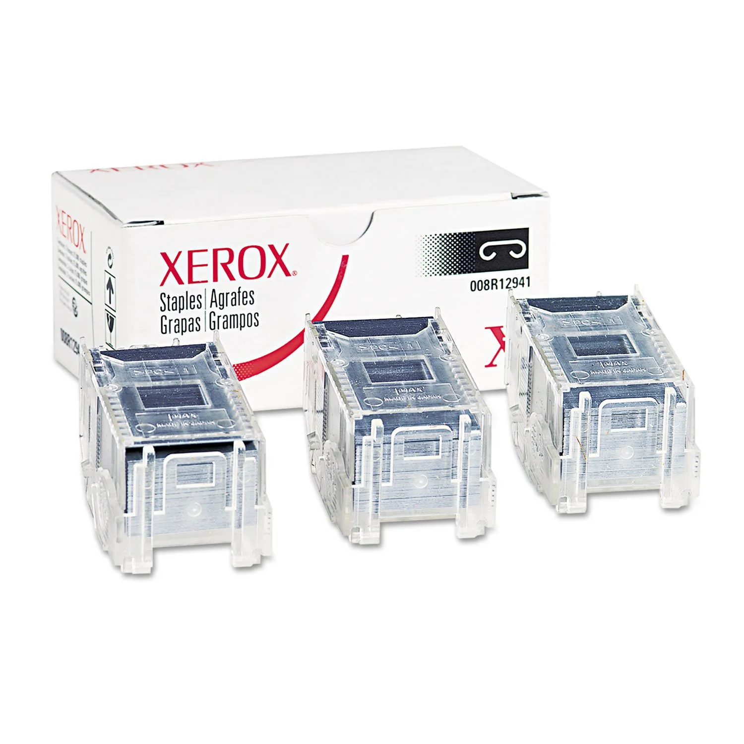 Genuine Xerox Stacker Staples Cartridges for the Phaser 7760 (3 Cartridges, 5,000 Staples Each), 008R12941
