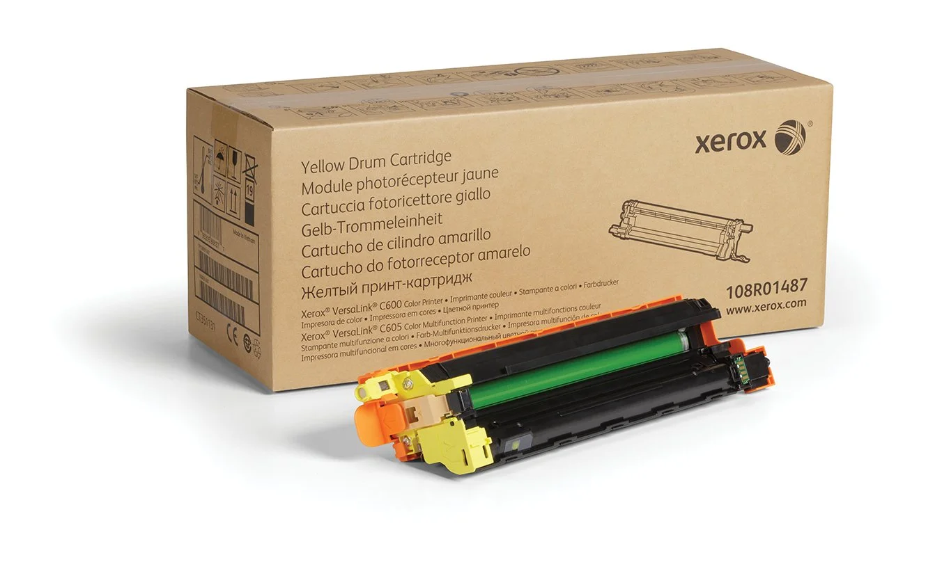 Xerox Genuine Yellow Drum Cartridge 108R01487 (40,000 Pages) for VersaLink C600/C605