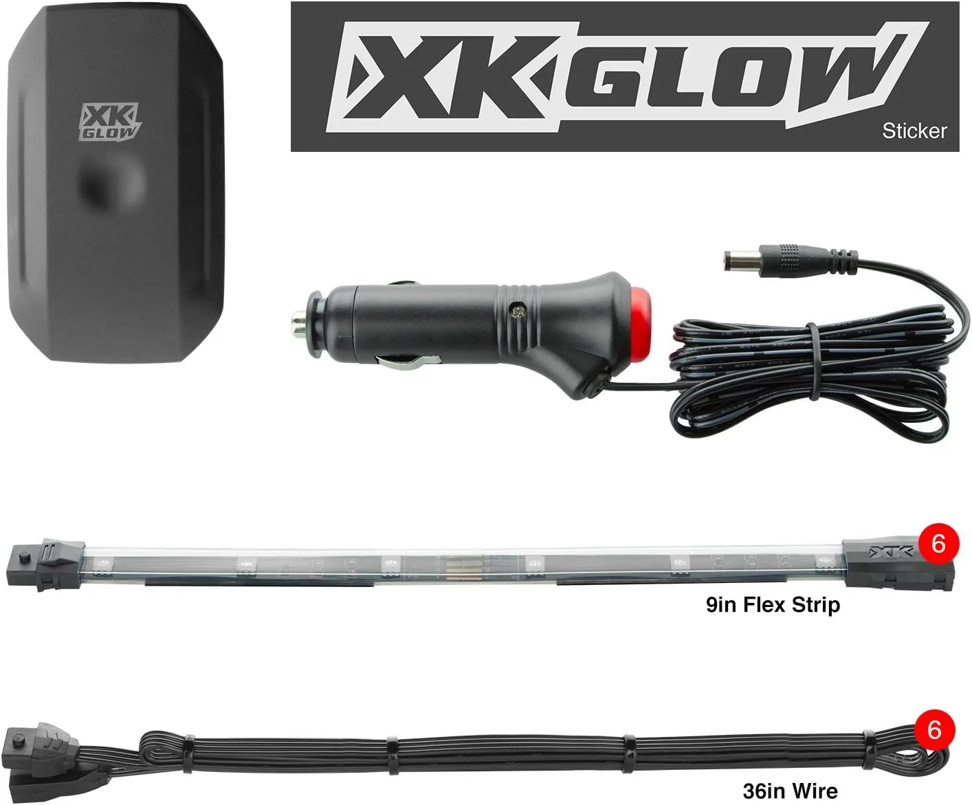 XKGLOW chrome App Control Car Mini LED Accent Light Kit - Interior Interior Kit