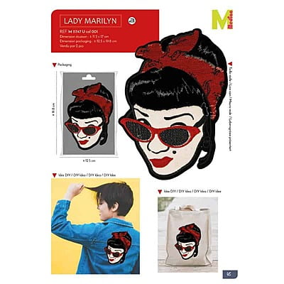 Applicazione Termoadesiva Lady Marilyn