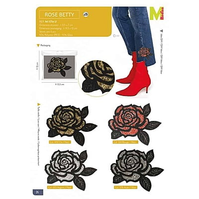 Applicazione Termo con Strass e Pietre Oro, 18581 Applicazione Termo con Strass e Pietre Oro, 18581