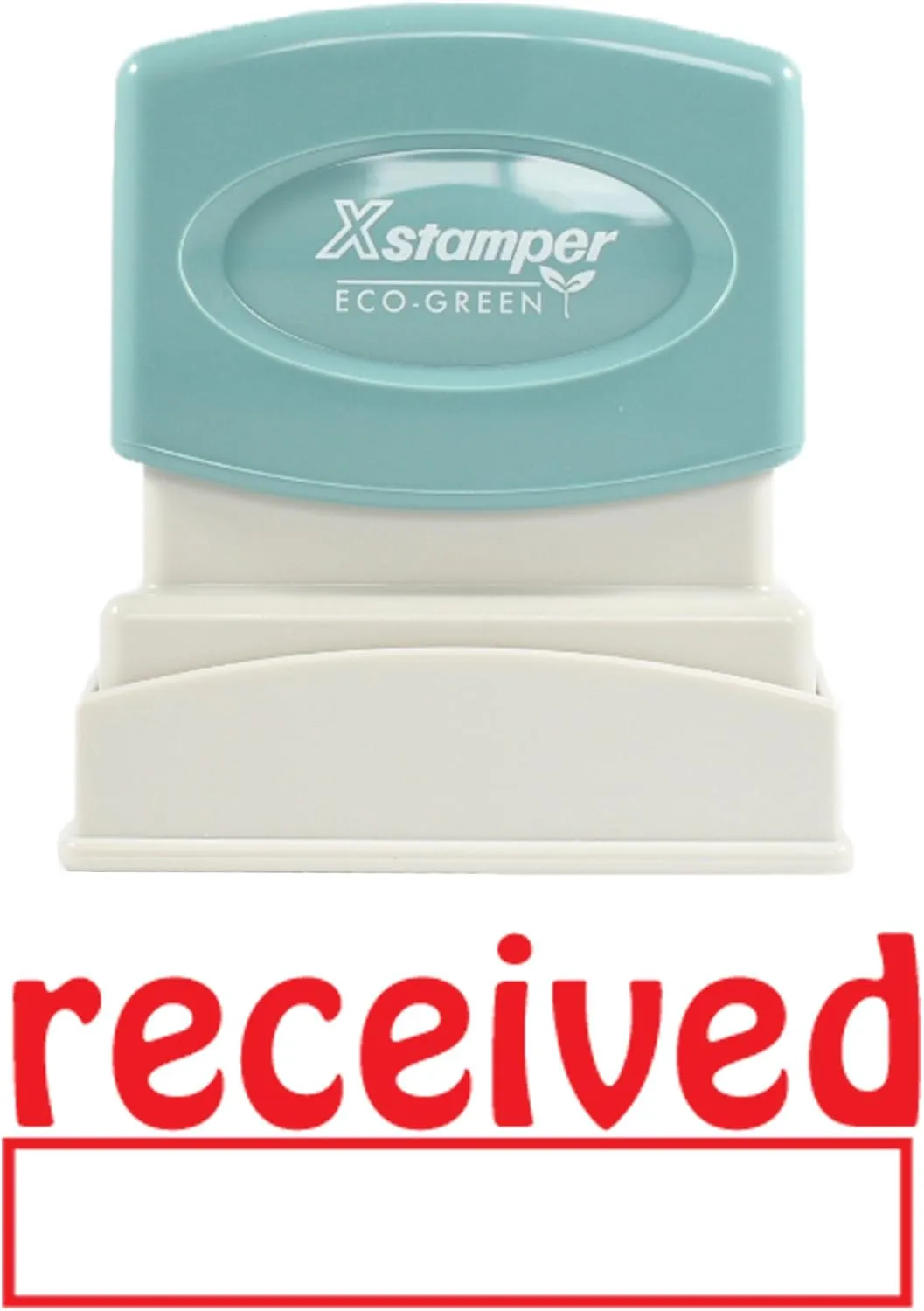 Xstamper 1223 'RECEIVED' Pre-Inked Rubber Stamp, Red, 1/2 x 1-5/8 in