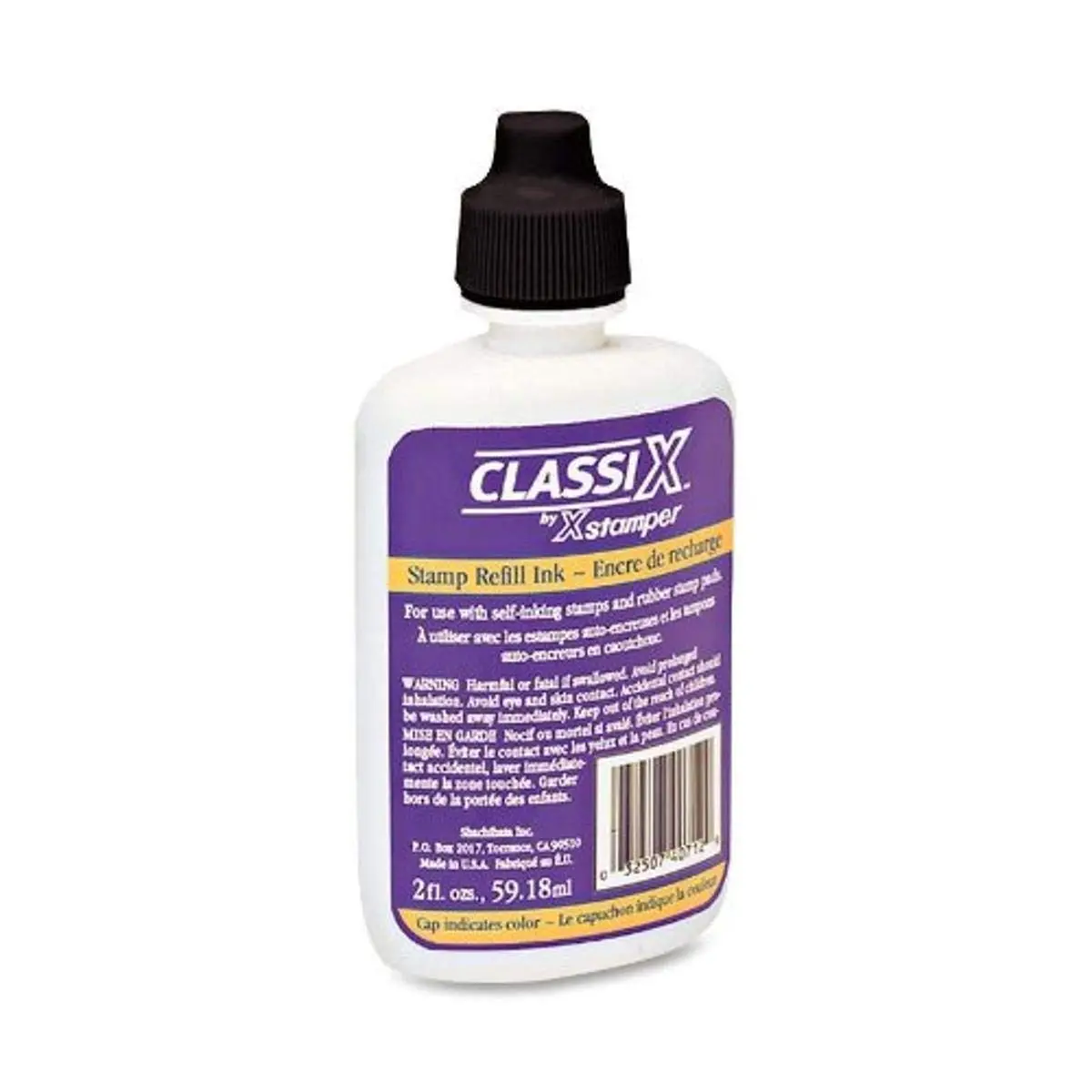 Xstamper Classix Custom Self-Inking Refill - Black Ink - 2 fl oz