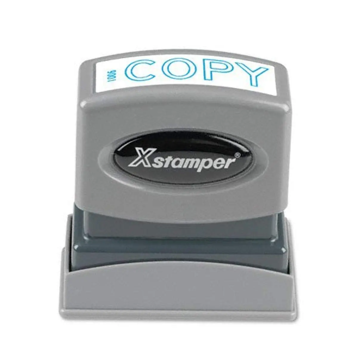 Xstamper Copy Pre-Inked Title Stamp, Blue, 1/2 x 1-5/8 in