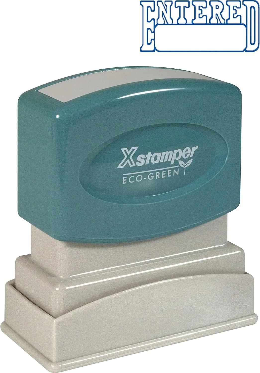 Xstamper Entered Pre-Inked Title Stamp, Blue, 1/2 x 1-5/8 in (XST1205)