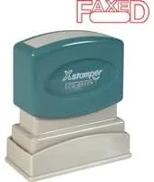 Xstamper Pre-Inked Faxed Message Stamp, Red – 0.50 x 1.62 in