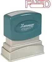 Xstamper Pre-Inked Faxed Message Stamp, Red – 0.50 x 1.62 in