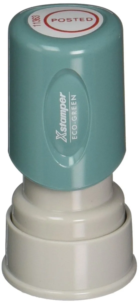 Xstamper Pre-Inked POSTED Stamp, 5/8-Inch, Red (XST11363)