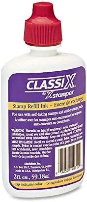 Xstamper Classix Custom Self-Inking Refills - Red Ink - 2 fl oz