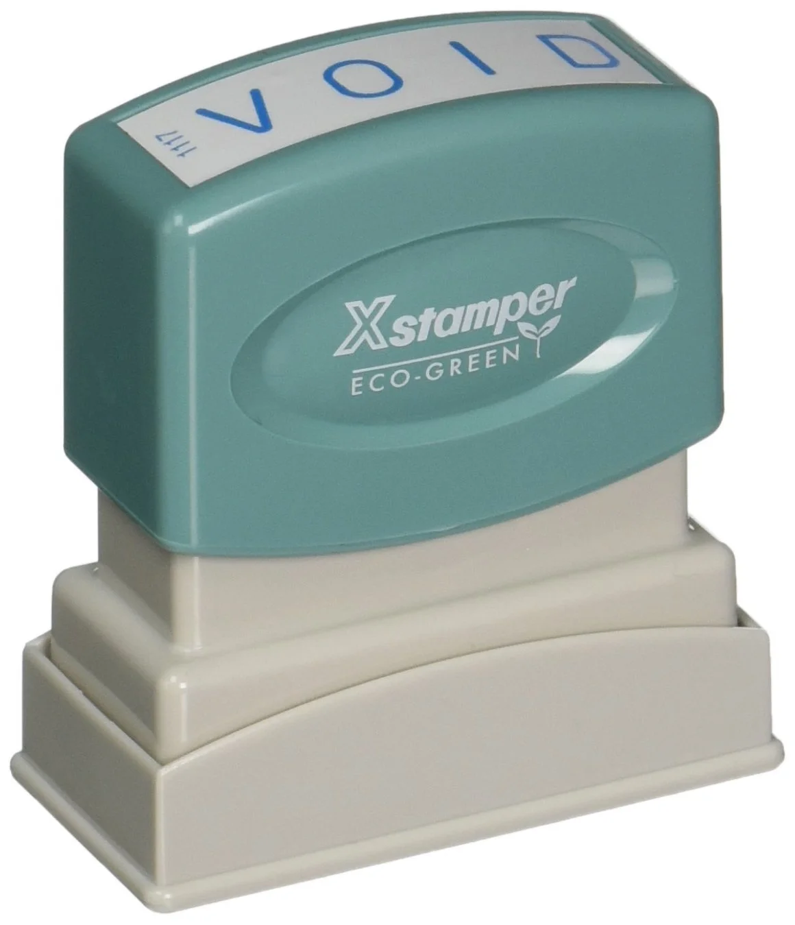 Xstamper One-Color Title Stamp, Pre-Inked, "Void", Blue
