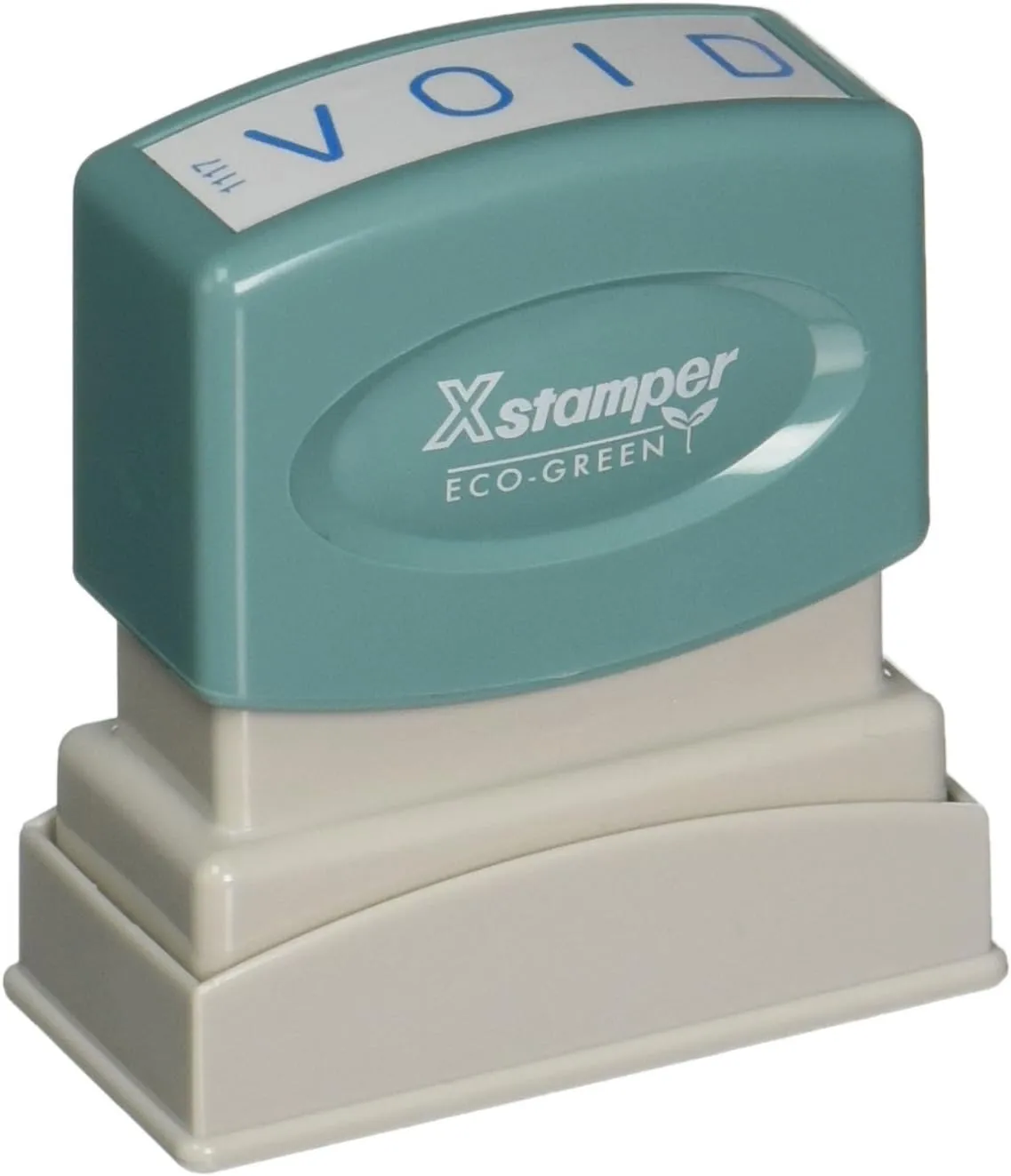 Xstamper One-Color Title Stamp, Pre-Inked, "Void", Blue