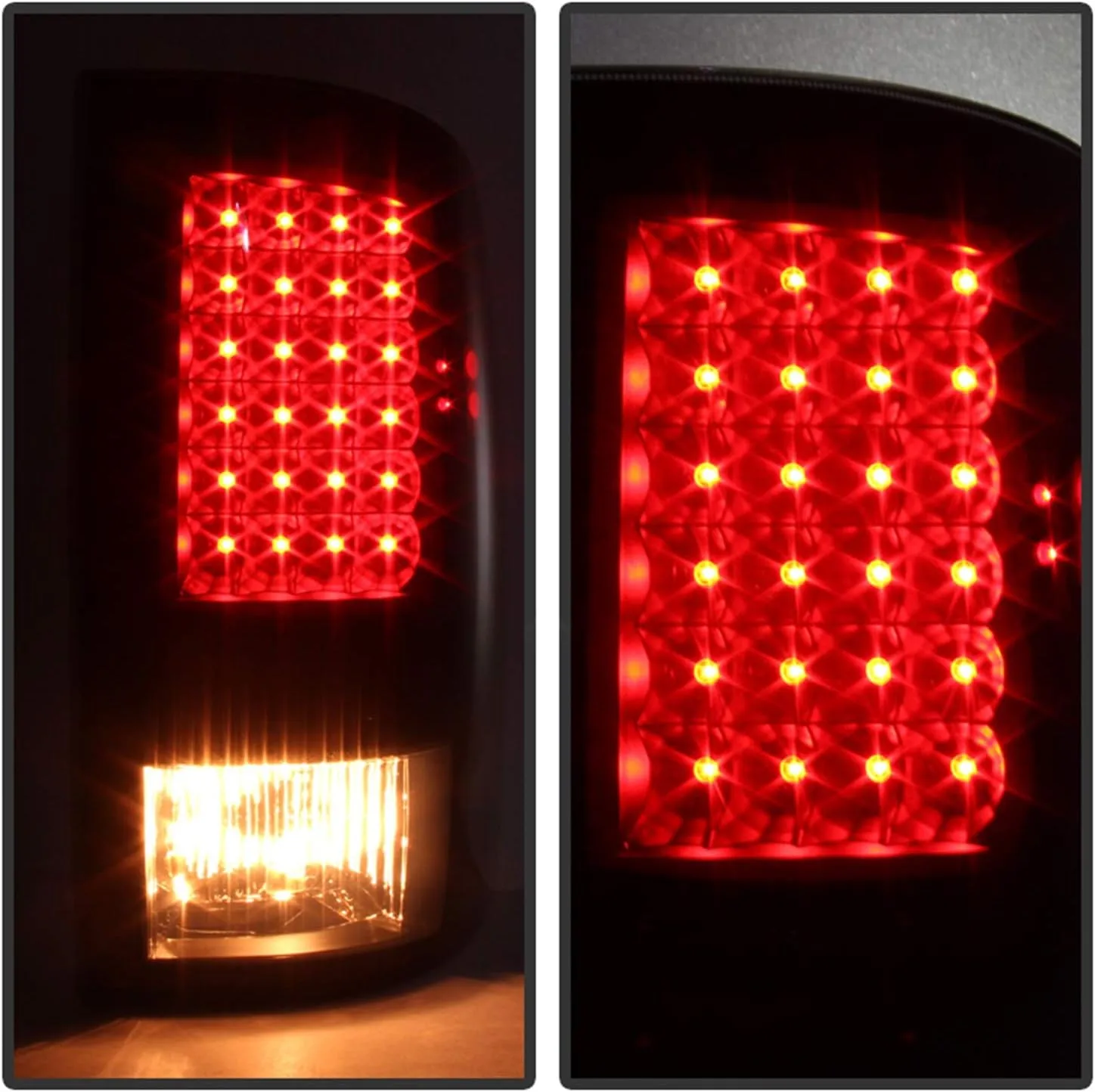 Auto 9025587 LED Tail Lights Black/Clear