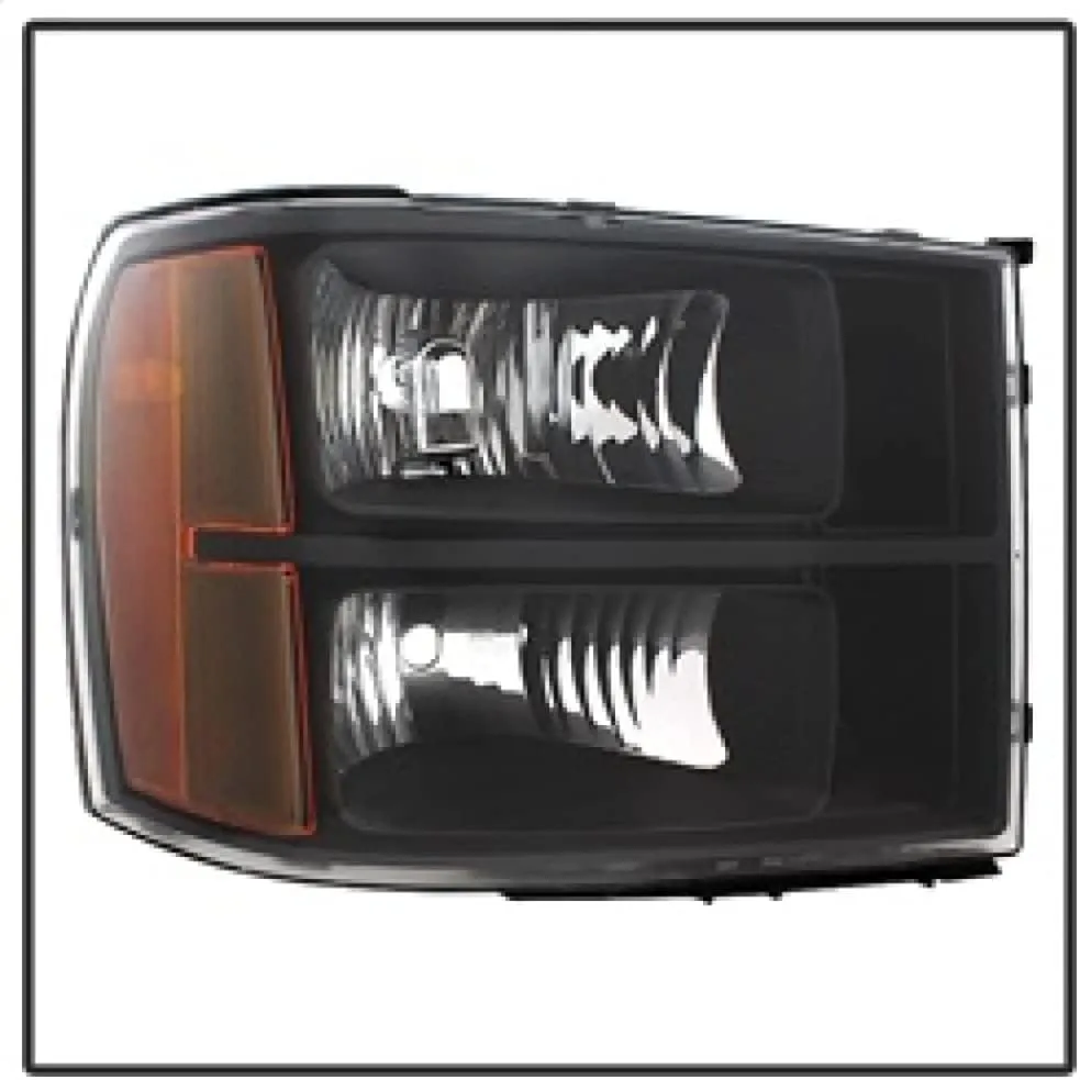 Xtune Spyder Headlight for GMC Sierra 07-13 - Black Crystal