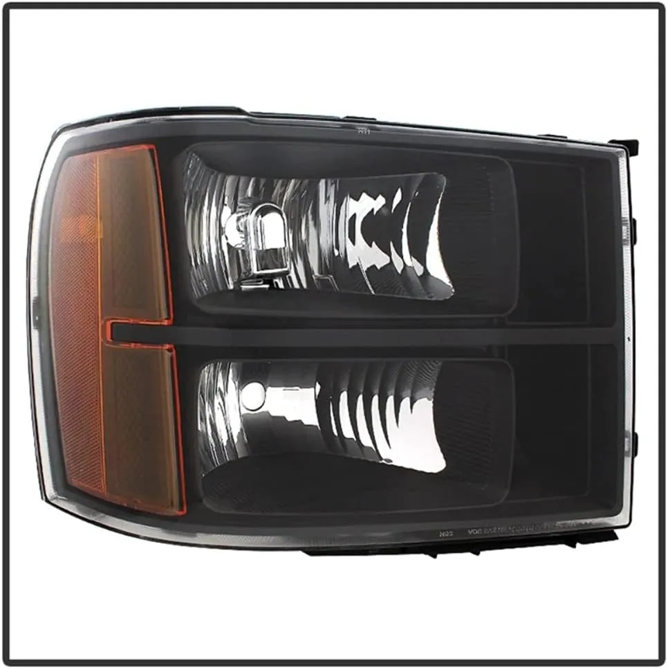 Xtune Spyder Headlight for GMC Sierra 07-13 - Black Crystal