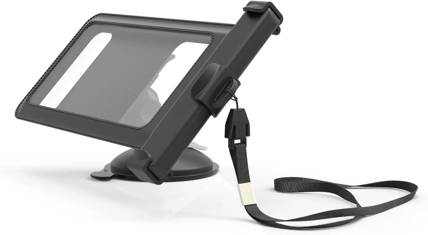 Griplox Waterproof Suction Cup Phone Mount w/ Tether & Pouch for Boats, Kayaks, Marine Use